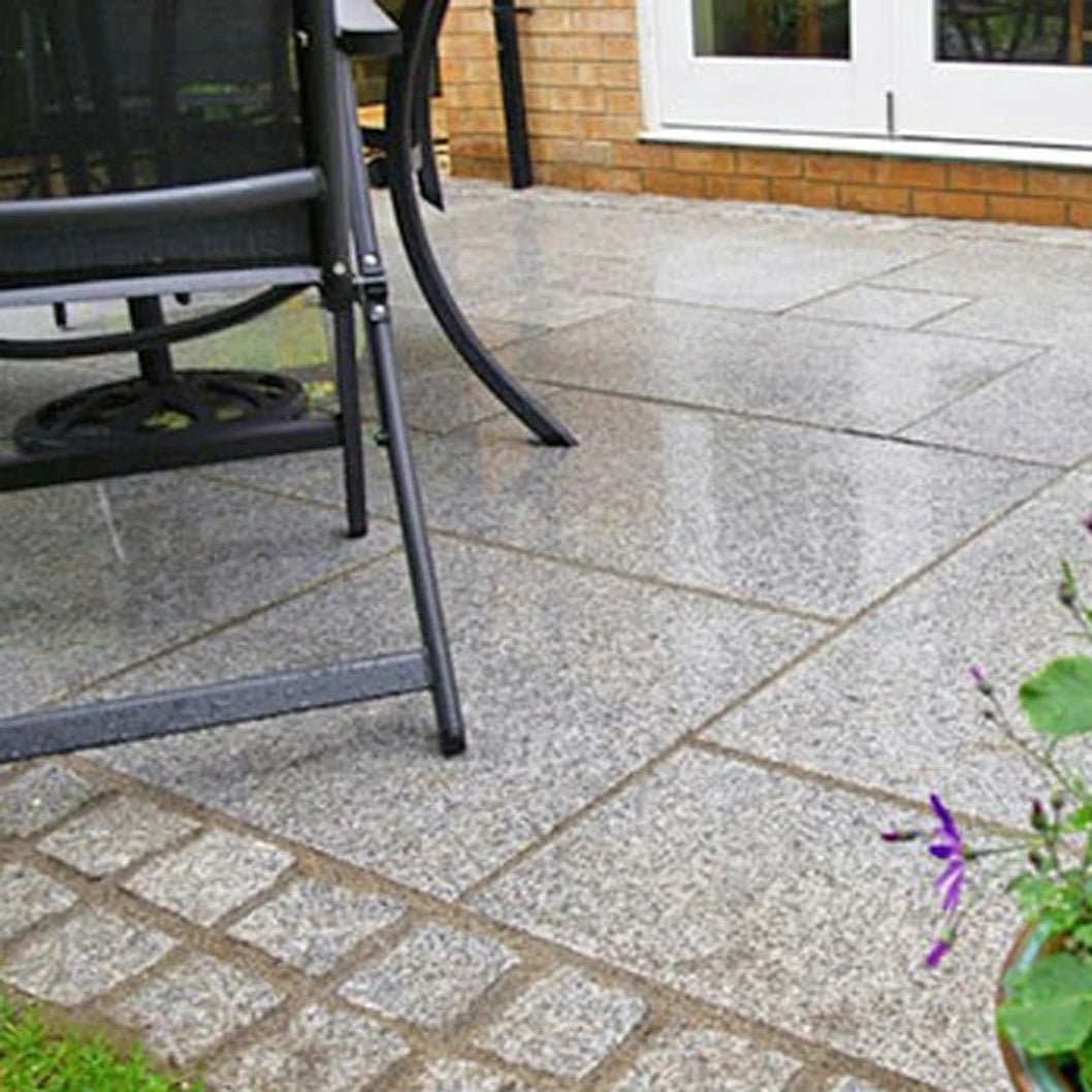 Polished Silver 20mm Granite Paving Slabs - Patio Kit - JJ Building Materials