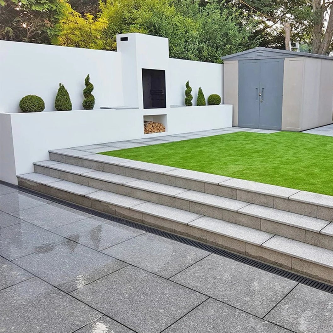 Polished Silver 25mm Granite Paving Slabs - 600mm x 900mm - JJ Building Materials