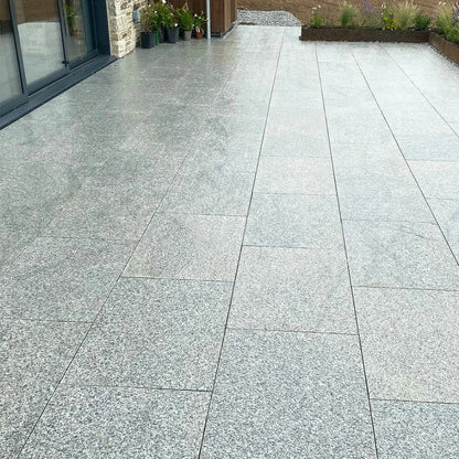 Polished Silver 25mm Granite Paving Slabs - 600mm x 900mm - JJ Building Materials