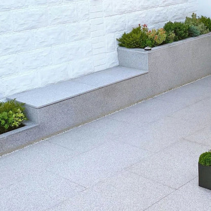 Polished Silver 25mm Granite Paving Slabs - 600mm x 900mm - JJ Building Materials