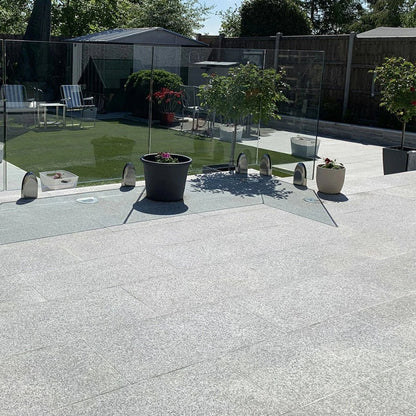 Polished Silver 25mm Granite Paving Slabs - 600mm x 900mm - JJ Building Materials