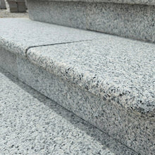 Polished Silver 40mm Granite Paving Slabs - Bullnose Steps - Flamed - 900mm x 400mm - JJ Building Materials