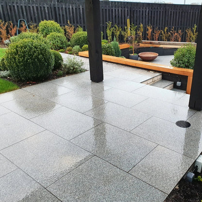 Polished Silver 25mm Granite Paving Slabs - 600mm x 900mm