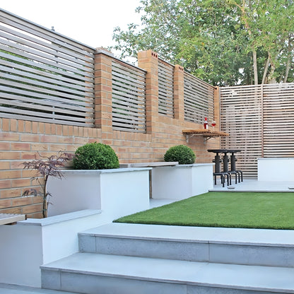 Polished Silver 40mm Granite Paving Slabs - Bullnose Steps - Flamed - 900mm x 400mm