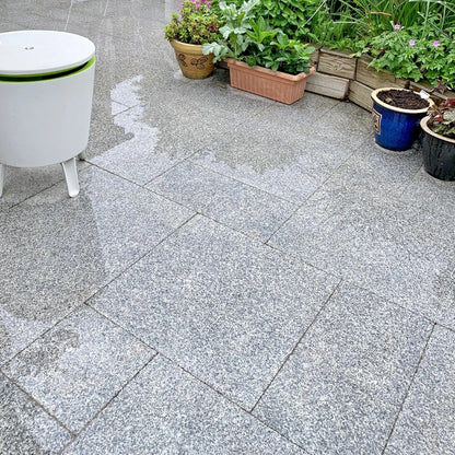 Polished Silver 20mm Granite Paving Slabs - Patio Kit