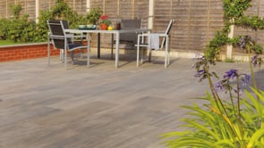 Pavestone Deckwood Cinder Porcelain Paving - 1200 x 295mm