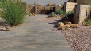 Pavestone Deckwood Cinder Porcelain Paving - 1200 x 295mm