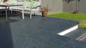 Pavestone Classic Anthracite Porcelain Paving - 600 x 600mm