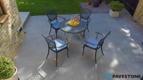 Pavestone Deckwood Ash Porcelain Paving - 1200 x 295mm