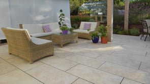 Pavestone Dolomite French Limestone Porcelain Paving - 1000 x 500mm