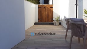 Pavestone Deckwood Buff Porcelain Paving - 1200 x 295mm