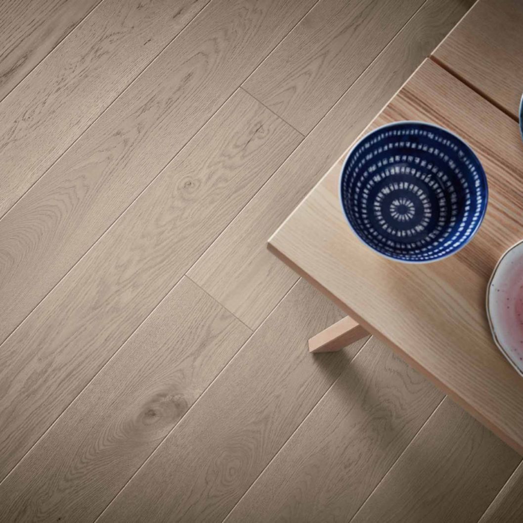 Rasselas Brushed Matt Lacquer Engineered Wood Flooring - 2.77m2 Pack Size | Contemporary Range - JJ Building Materials