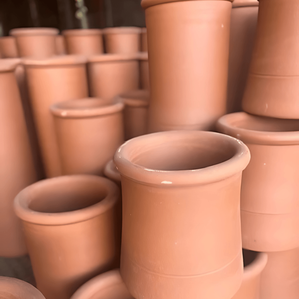 Redbank Roll Top Red Chimney Pot - JJ Building Materials