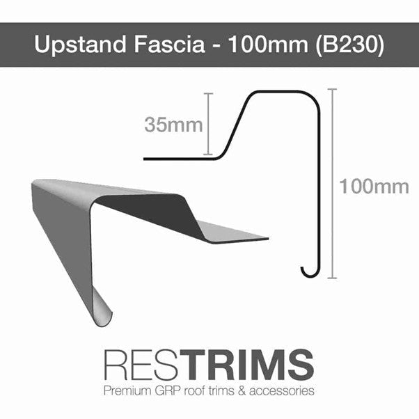 RESTRIM GRP Raised Edge Trim - 3m - JJ Building Materials
