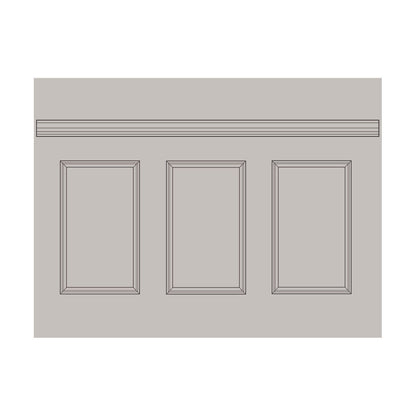 Richard Burbidge 1pk PaintReady Wall Panel Kit 700x75x75mm with Dado - JJ Building Materials