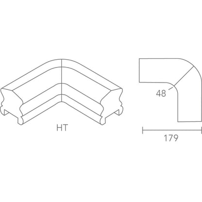 Richard Burbidge Classic Oak Horizontal Turn - JJ Building Materials