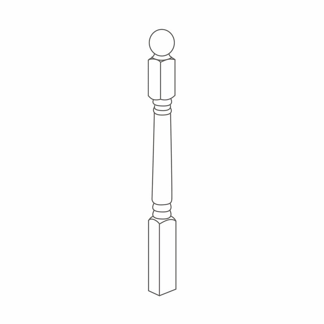 Richard Burbidge Colonial Newel - JJ Building Materials