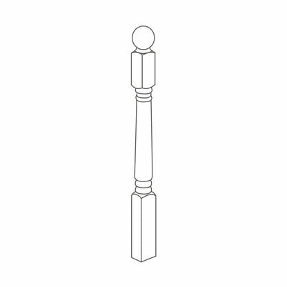 Richard Burbidge Colonial Newel - JJ Building Materials