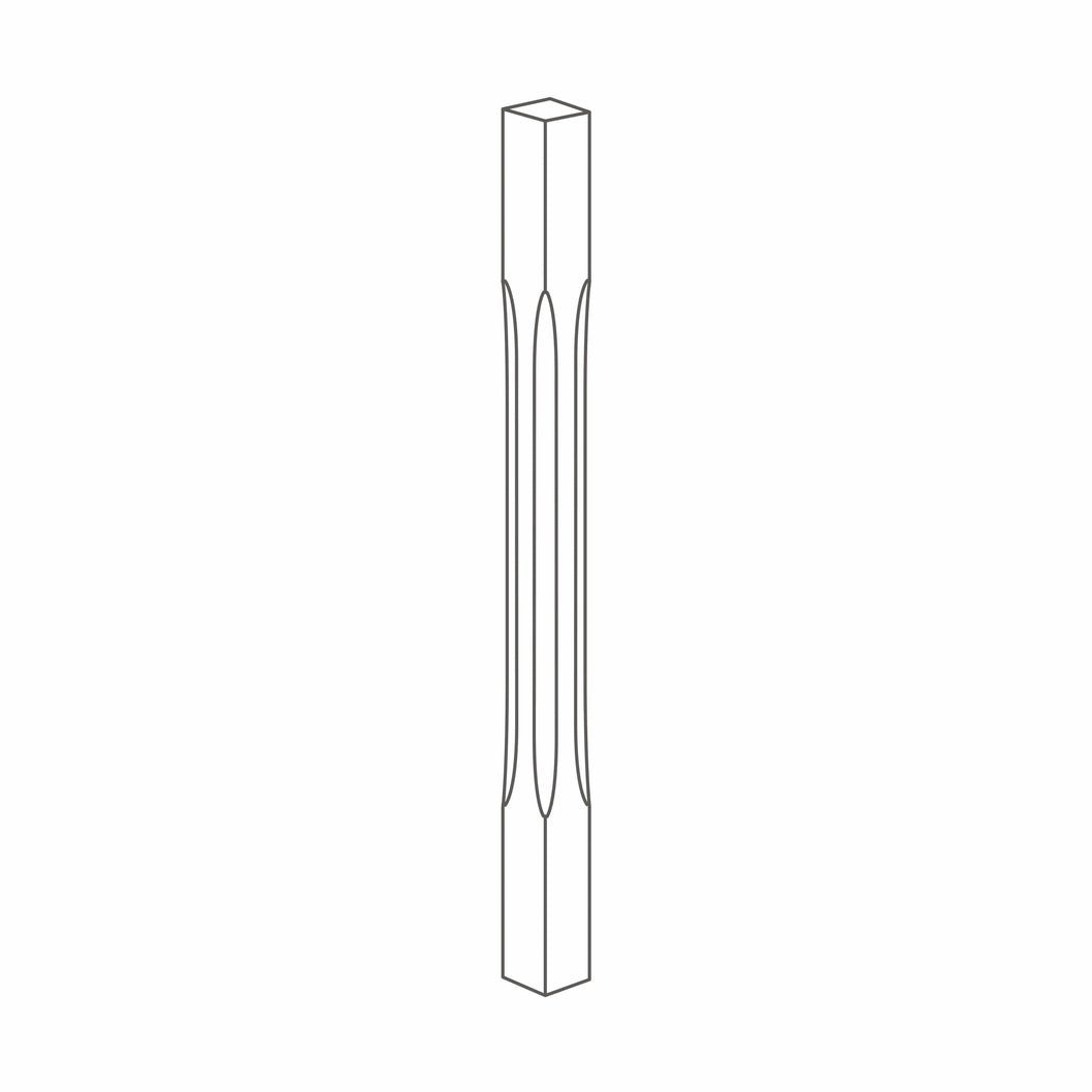 Richard Burbidge Decking Stop Chamfer Newel - JJ Building Materials