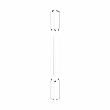 Richard Burbidge Decking Stop Chamfer Newel - JJ Building Materials