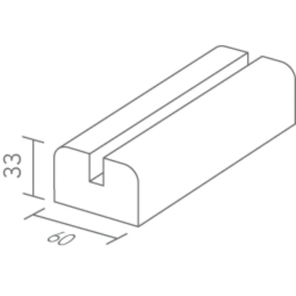 Richard Burbidge Elements Glass Baserail - JJ Building Materials
