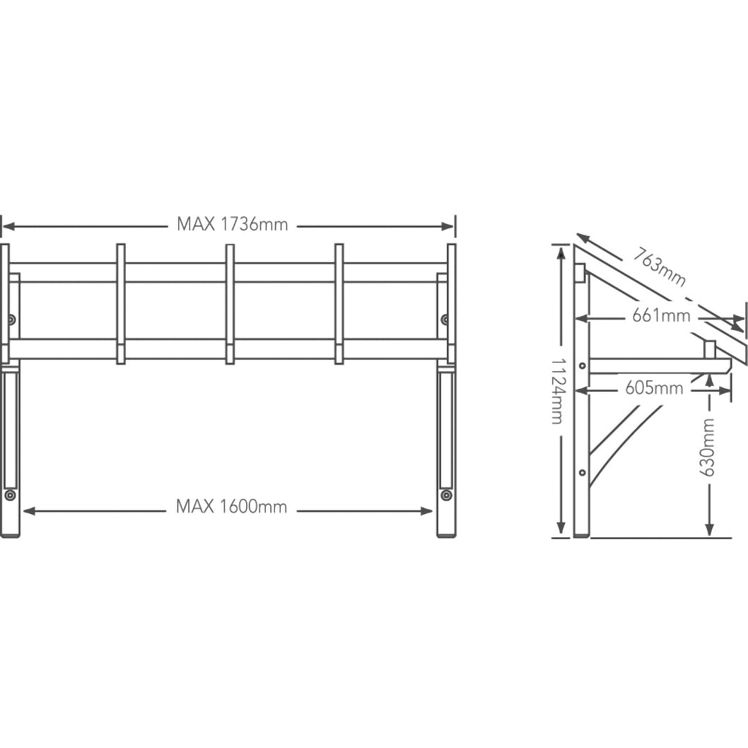 Richard Burbidge Flat Roof Porch Canopy 1200 x 1600 - JJ Building Materials