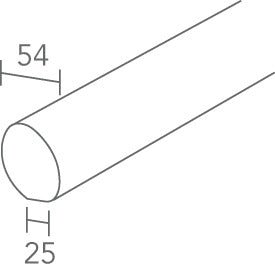 Richard Burbidge Fusion Pine Round Handrail Pre Finished - JJ Building Materials