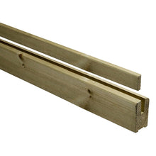 Richard Burbidge Glass Panel Carry Rail 2400 with Fillet - JJ Building Materials