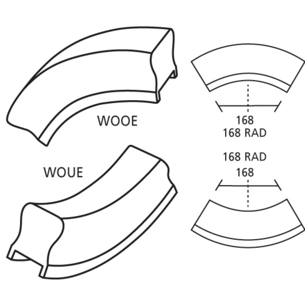Richard Burbidge Oak Concave Ramp - JJ Building Materials