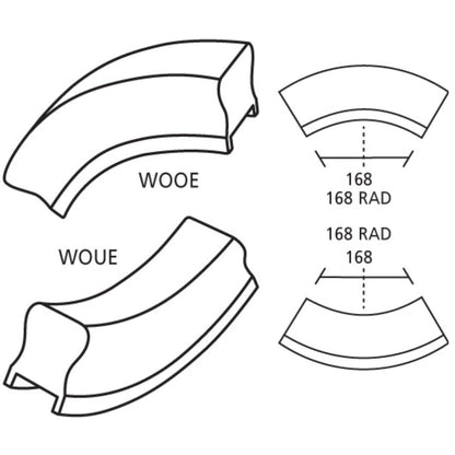 Richard Burbidge Oak HDR Convex Ramp - JJ Building Materials