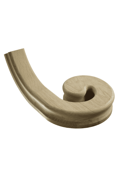 Richard Burbidge Oak HDR Right Hand Volute - JJ Building Materials