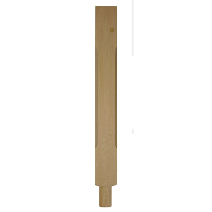 Richard Burbidge Oak Stop Chamfer Half Newel 725x90mm - JJ Building Materials