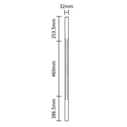 Richard Burbidge Pine Stop Chamfer Baluster - JJ Building Materials
