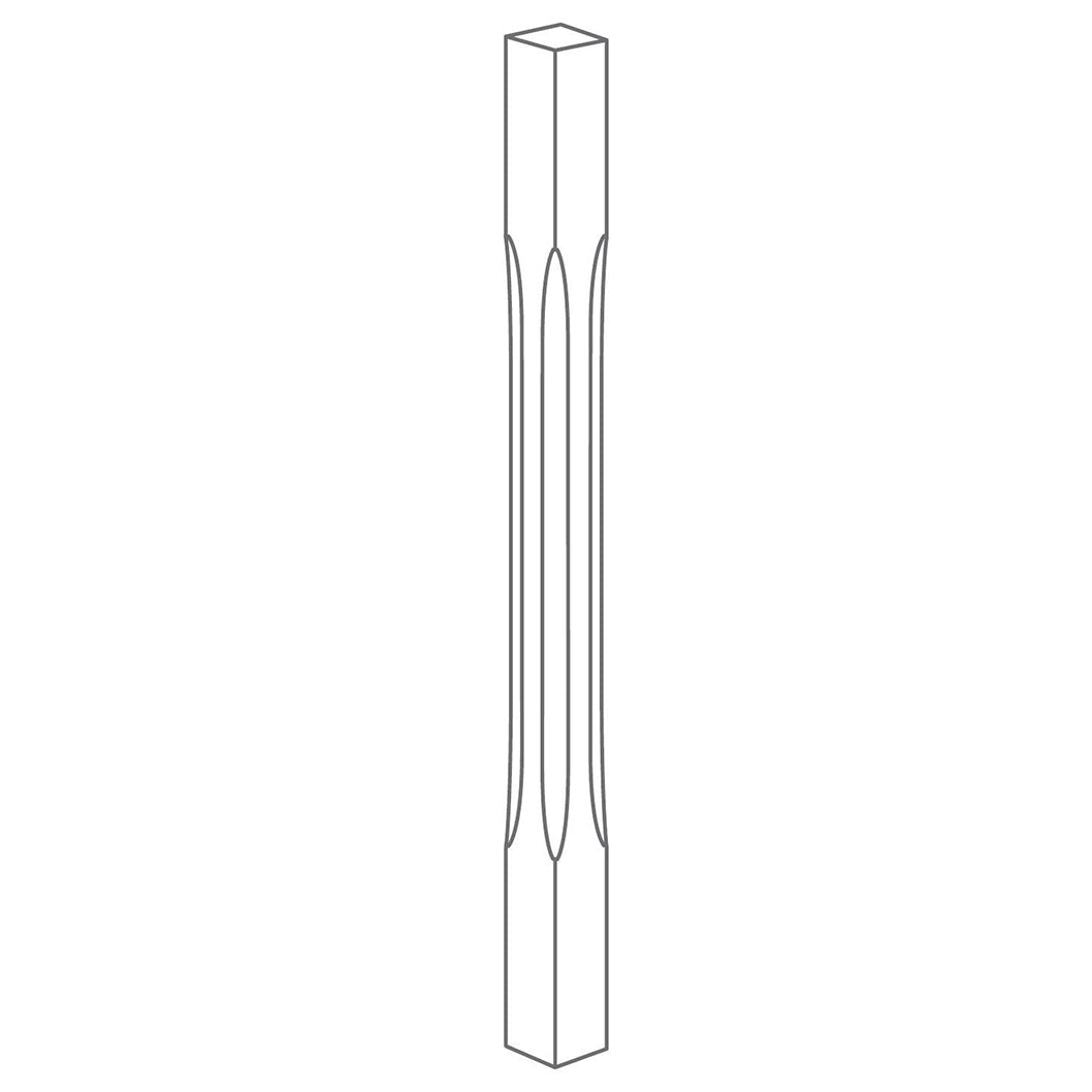 Richard Burbidge Stop Chamfer Newel - JJ Building Materials