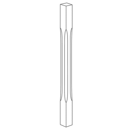 Richard Burbidge Stop Chamfer Newel - JJ Building Materials