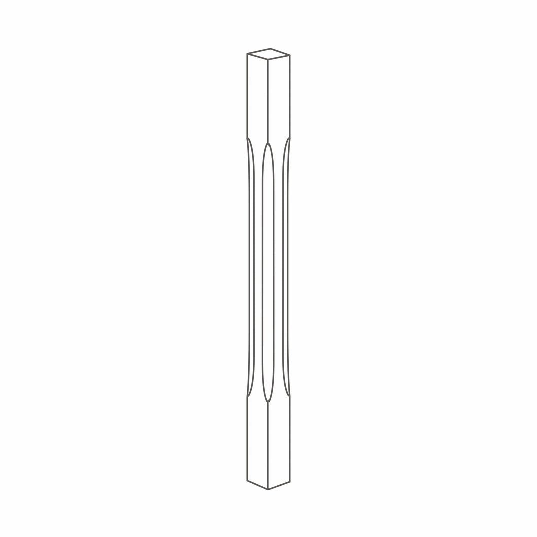 Richard Burbidge Stop Chamfer Newel - JJ Building Materials