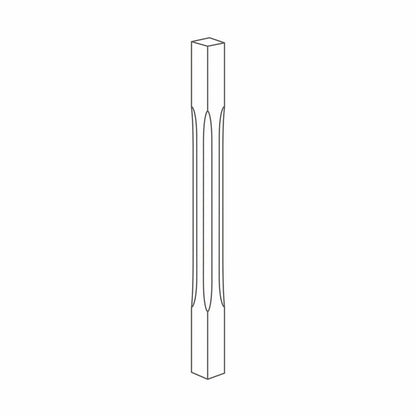 Richard Burbidge Stop Chamfer Newel - JJ Building Materials