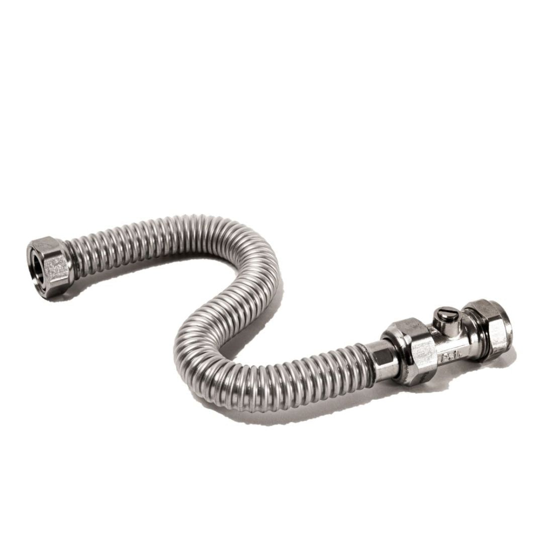 Ridgeline 15mm ISO x 1/2" Female Full Bore Flexible Connector - JJ Building Materials