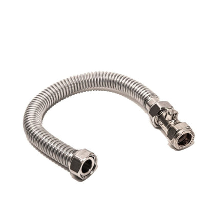 Ridgeline 15mm ISO x 1/2" Female Full Bore Flexible Connector - JJ Building Materials