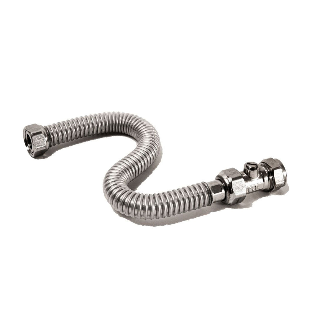 Ridgeline 15mm ISO x 1/2" Female Full Bore Flexible Connector - JJ Building Materials