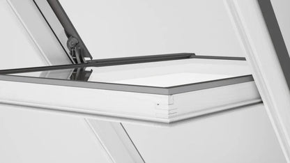 RoofLITE+ AAY B910 Centre Pivot Manual White Painted Roof Window - JJ Building Materials