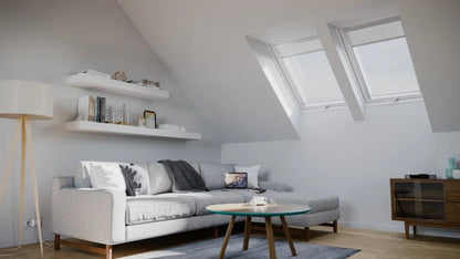 RoofLITE+ AAY B910 Centre Pivot Manual White Painted Roof Window - JJ Building Materials