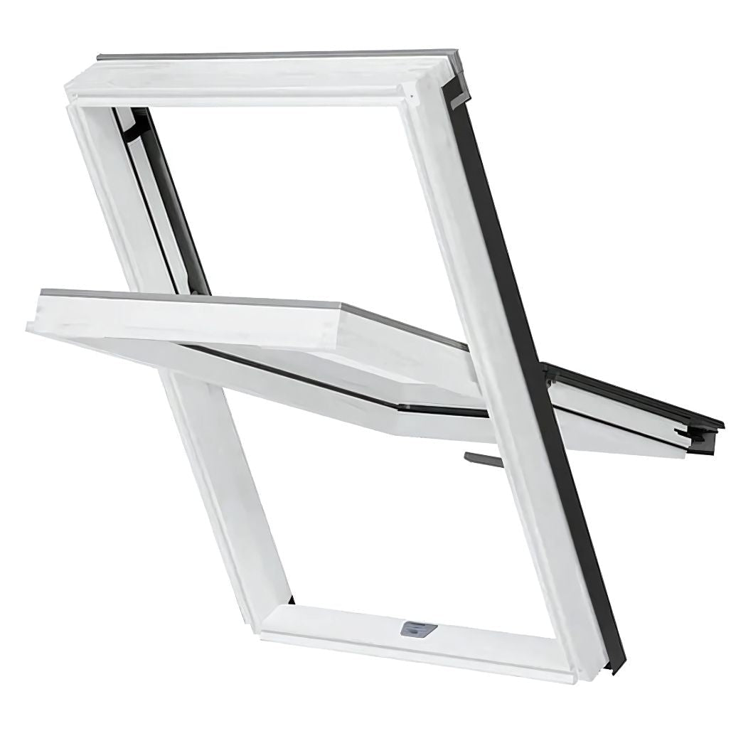 RoofLITE+ AAY B910 Centre Pivot Manual White Painted Roof Window - JJ Building Materials