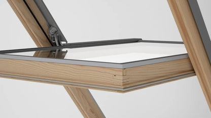 RoofLITE+ DPY B900 Centre Pivot Manual Pine Roof Window - JJ Building Materials