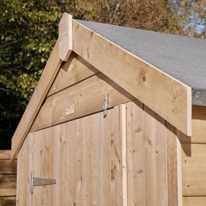 Rowlinson 4x4ft Shiplap Apex Garden Shed Single Door - JJ Building Materials