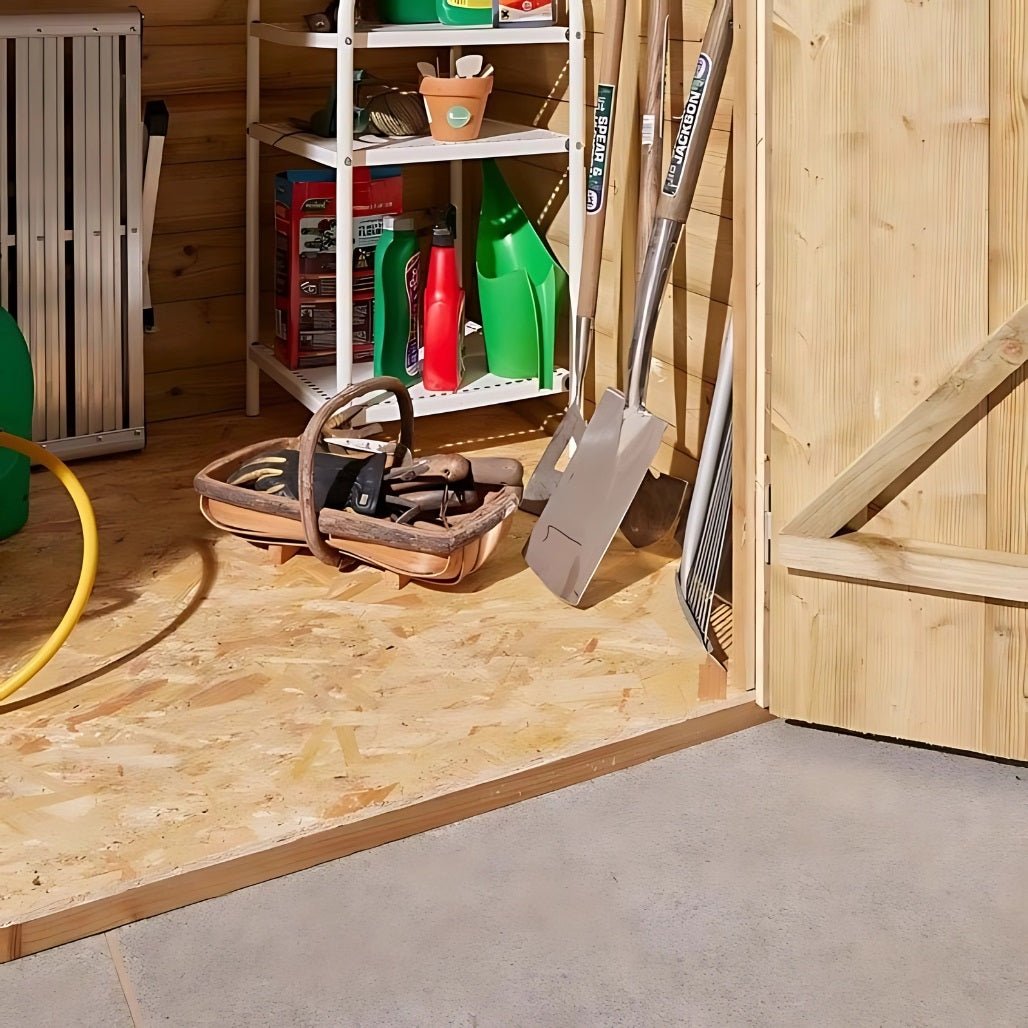 Rowlinson 4x6ft Shiplap Apex Garden Shed Double Door - JJ Building Materials