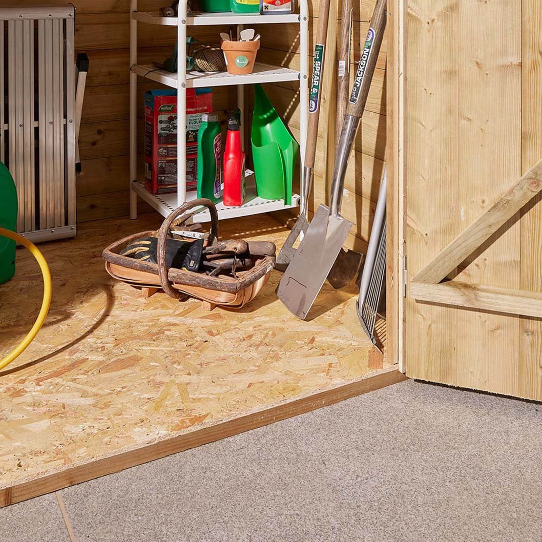 Rowlinson 4x6ft Shiplap Apex Garden Shed Double Door - JJ Building Materials