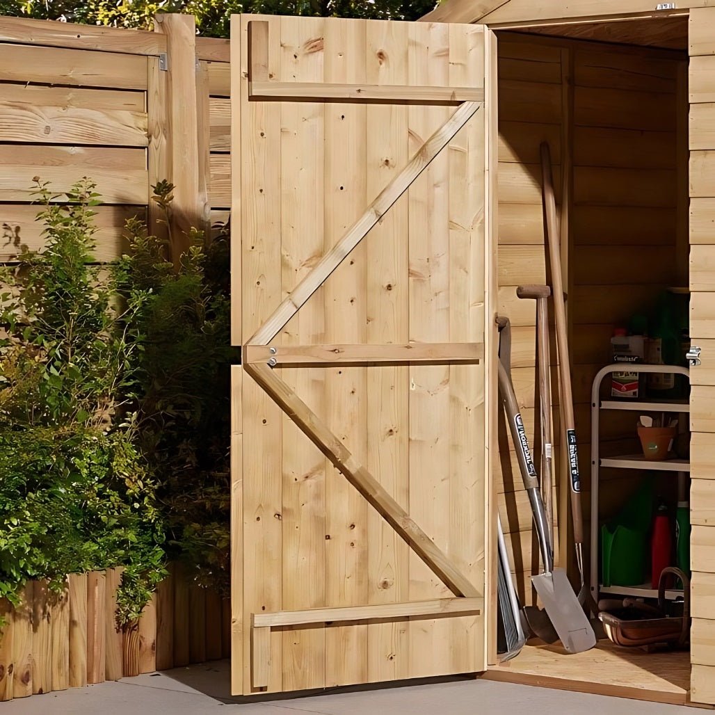 Rowlinson 4x6ft Shiplap Apex Garden Shed Single Door - JJ Building Materials