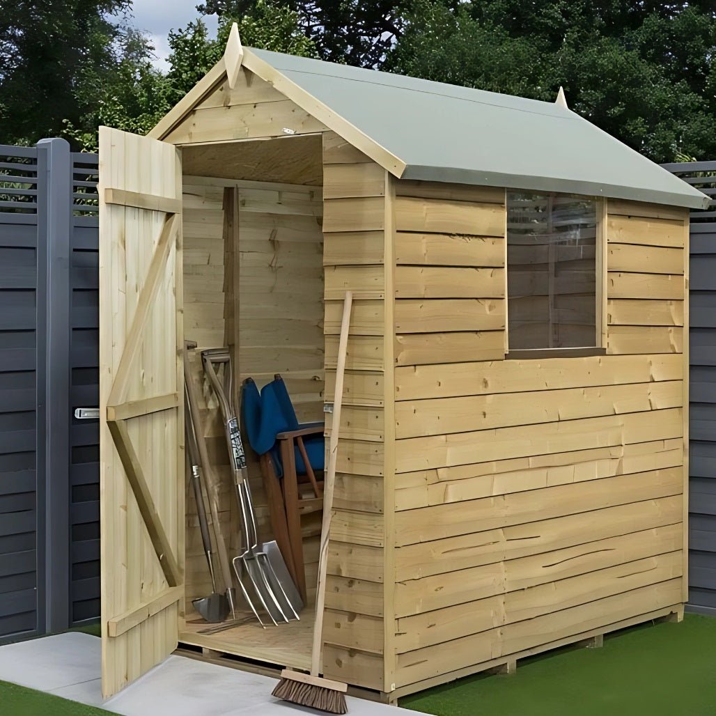 Rowlinson 6x4ft Overlap Garden Shed - JJ Building Materials