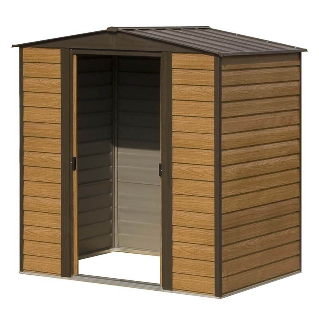 Rowlinson 6x5ft Woodvale Metal Apex Shed - JJ Building Materials
